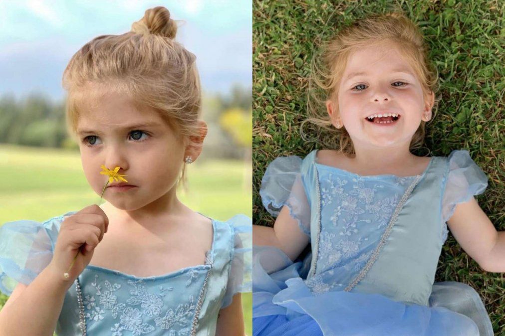 Le encanta disfrazarse de princesa. 