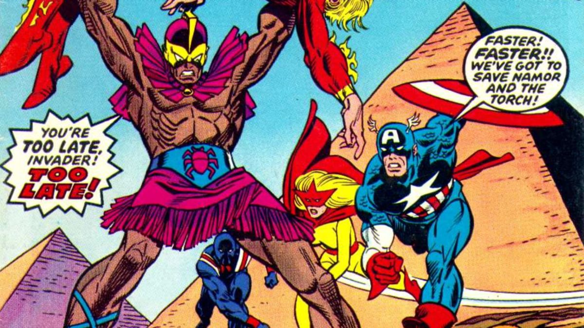 Personaje de Scarlet Scarab en los comics