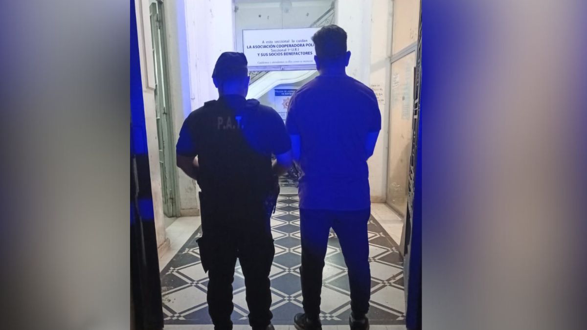 El detenido quedó a disposición de la justicia