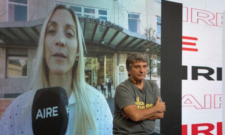 Virginia Priano desde el supermercado del ataque, en Milán. Virginia Priano desde el supermercado del ataque, en Milán.