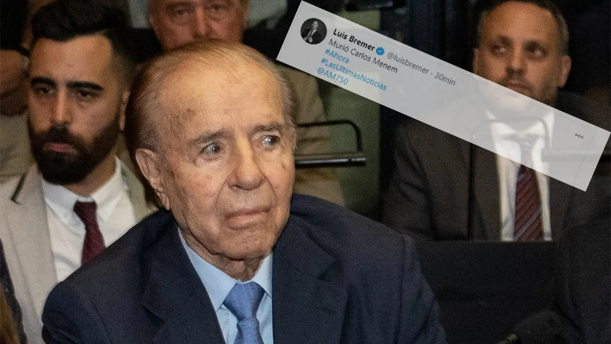 Luis Bremer dio por muerto a Carlos Menem y la red reaccionó