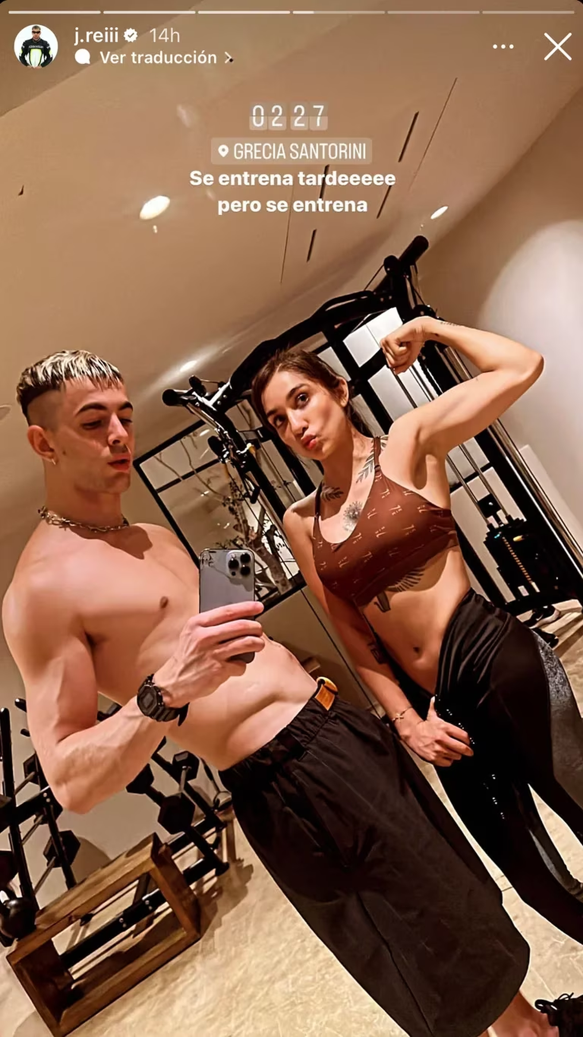 María Becerra y J Rei disfrutan de sus vacaciones en Grecia. María Becerra y J Rei disfrutan de sus vacaciones en Grecia.