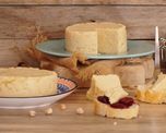 Queso vegano de garbanzos para acompañar cualquier comida Queso vegano de garbanzos para acompañar cualquier comida
