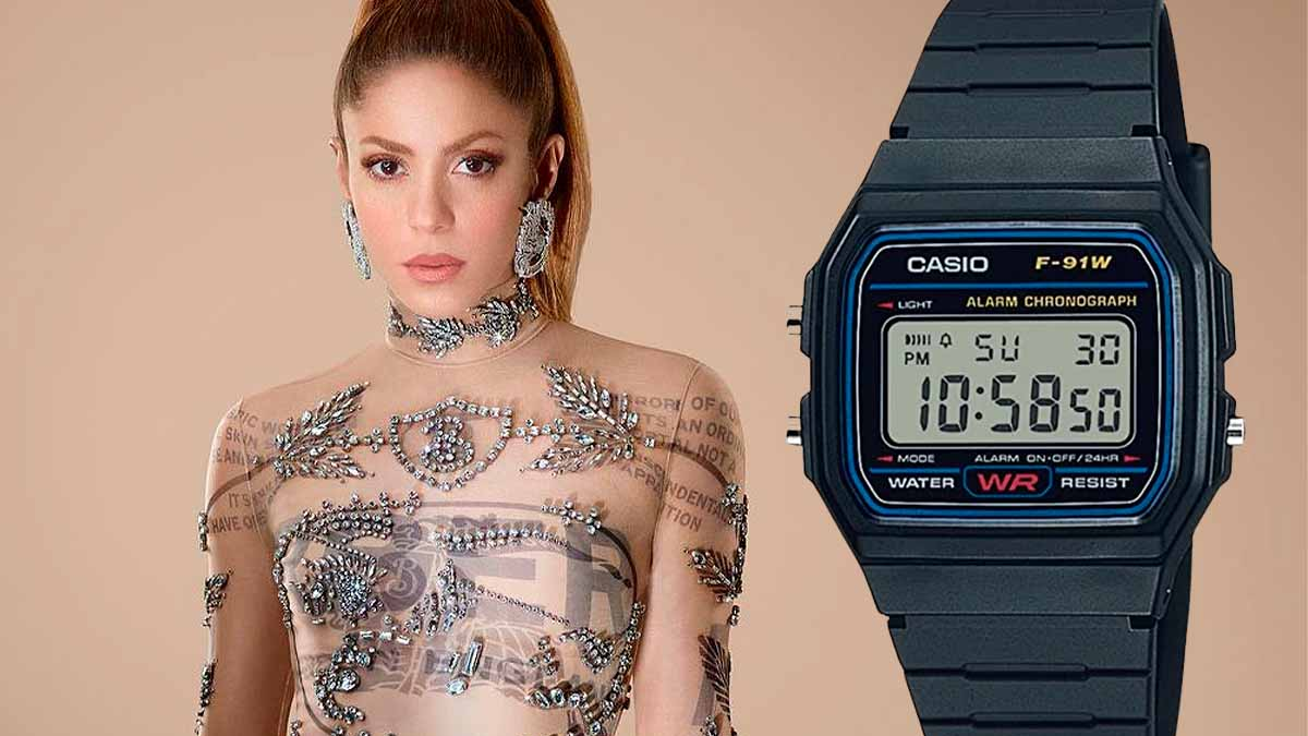 La fotografía de Shakira con un reloj Casio que se viralizó en redes