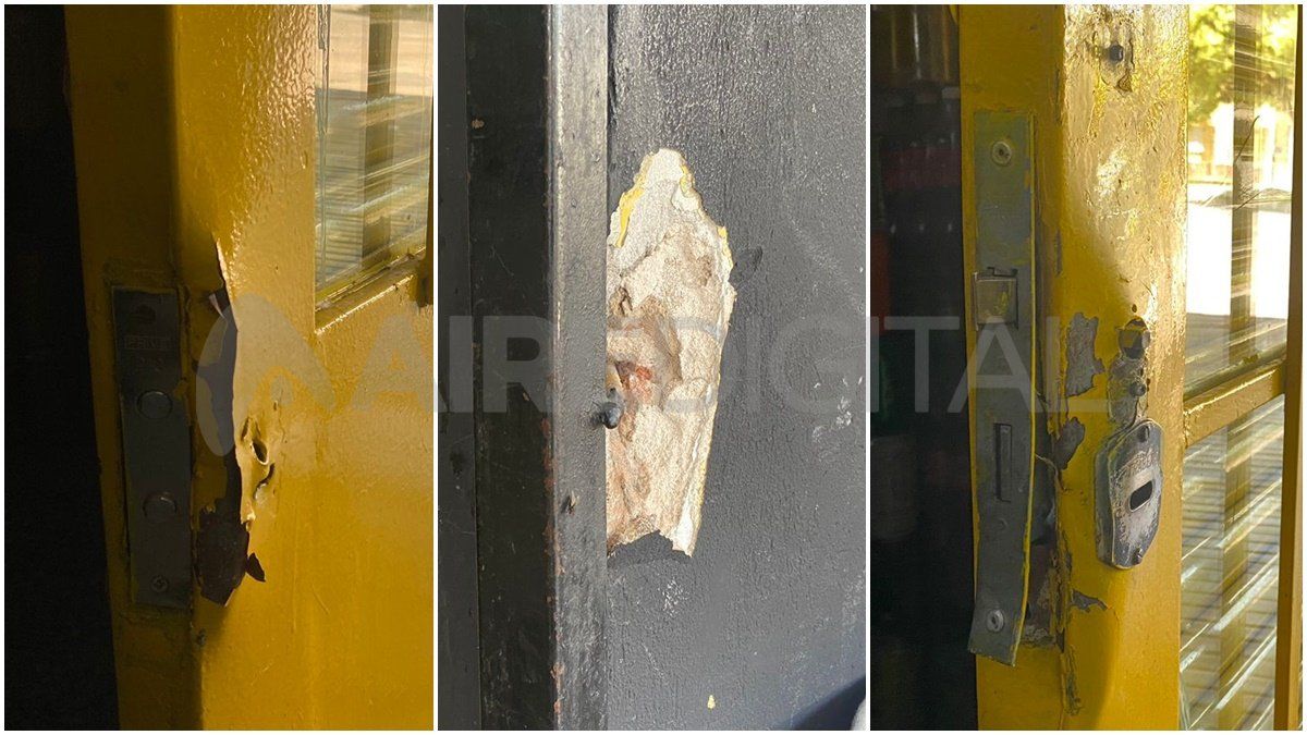 Los delincuentes forzaron las rejas de alta seguridad para entrar a robar al kiosco de barrio María Selva. 