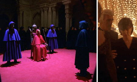 Seguidores de Eyes Wide Shut señalan al hombre de pelo blanco como una alusión directa a Jeffrey Epstein, mientras que a su acompañante la vinculan con su esposa y cómplice, Ghislaine Maxwell.