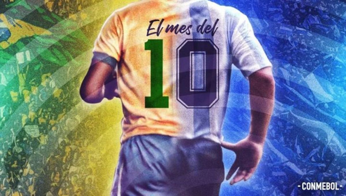 El ente rector del fútbol sudamericano le rendirá tributo durante todo el mes de octubre a los dos jugadores que le dieron sentido a la camiseta más emblemática.&nbsp;