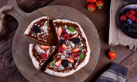 Pizza dulce: la receta perfecta para hacer un postre único Pizza dulce: la receta perfecta para hacer un postre único