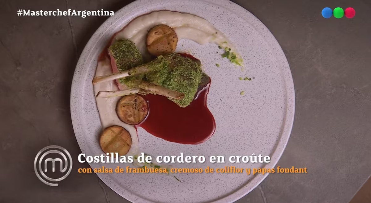Antonio de MasterChef sorprendió con las costillas de cordero en croûte. Antonio de MasterChef sorprendió con las costillas de cordero en croûte.