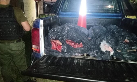 Incautaron 120 kilos de cortes de carne vacuna y 40 kilos de pollo en una vivienda de Coronda. Incautaron 120 kilos de cortes de carne vacuna y 40 kilos de pollo en una vivienda de Coronda.