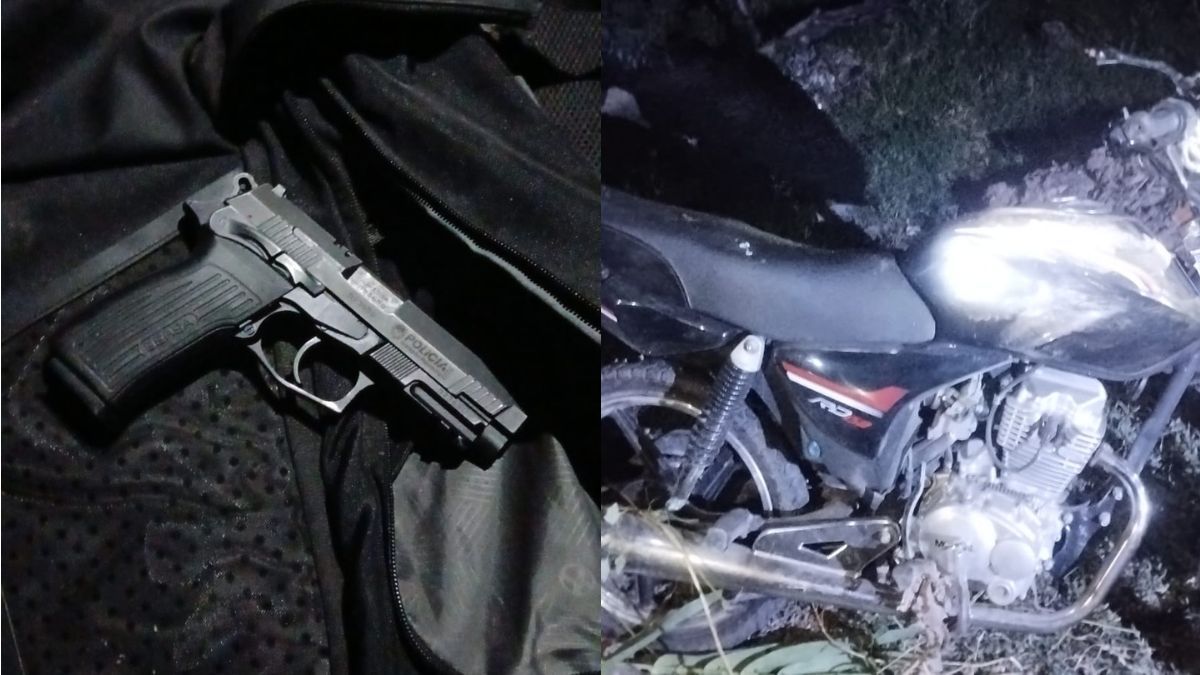 En una zona descampada ubicada hacia el norte de la autopista Rosario–Santa Fe