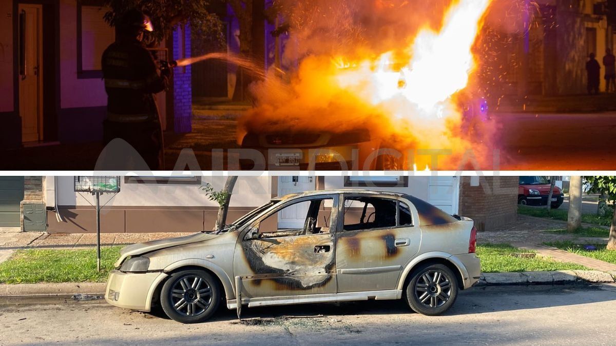 Se incendió un auto en Santo Tomé: su dueño cree que fue intencional