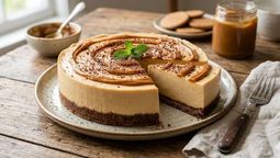 altText(Cheesecake de dulce de leche sin horno: listo en 30 minutos)}