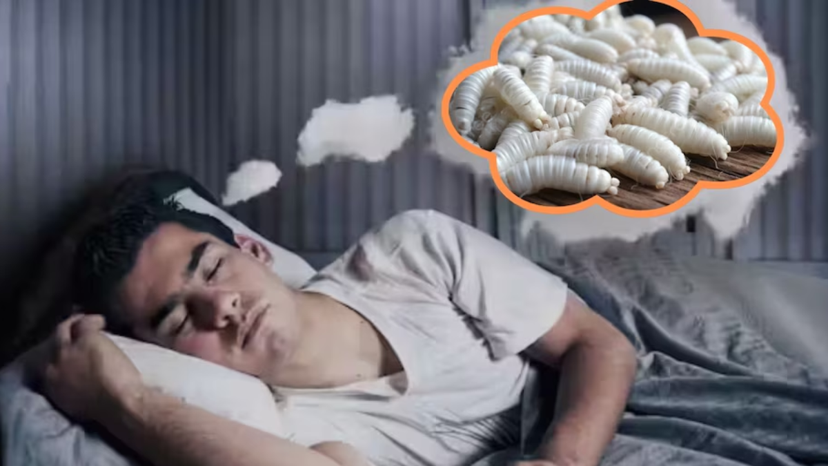 Soñar con gusanos blancos puede ser desconcertante.