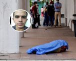 Las personas hacen cola frente a una tienda cerca del cad&aacute;ver de un hombre en la ciudad de Guayaquil.&nbsp;
