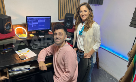 Efraín Colombo junto a Natalia Pastorutti. Efraín Colombo junto a Natalia Pastorutti.