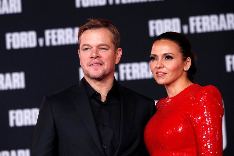 Matt Damon y su esposa, Luciana Barroso.