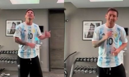 No es el Papu Gómez, pero el capitán albiceleste también lleva el ritmo en la sangre. No es el Papu Gómez, pero el capitán albiceleste también lleva el ritmo en la sangre.