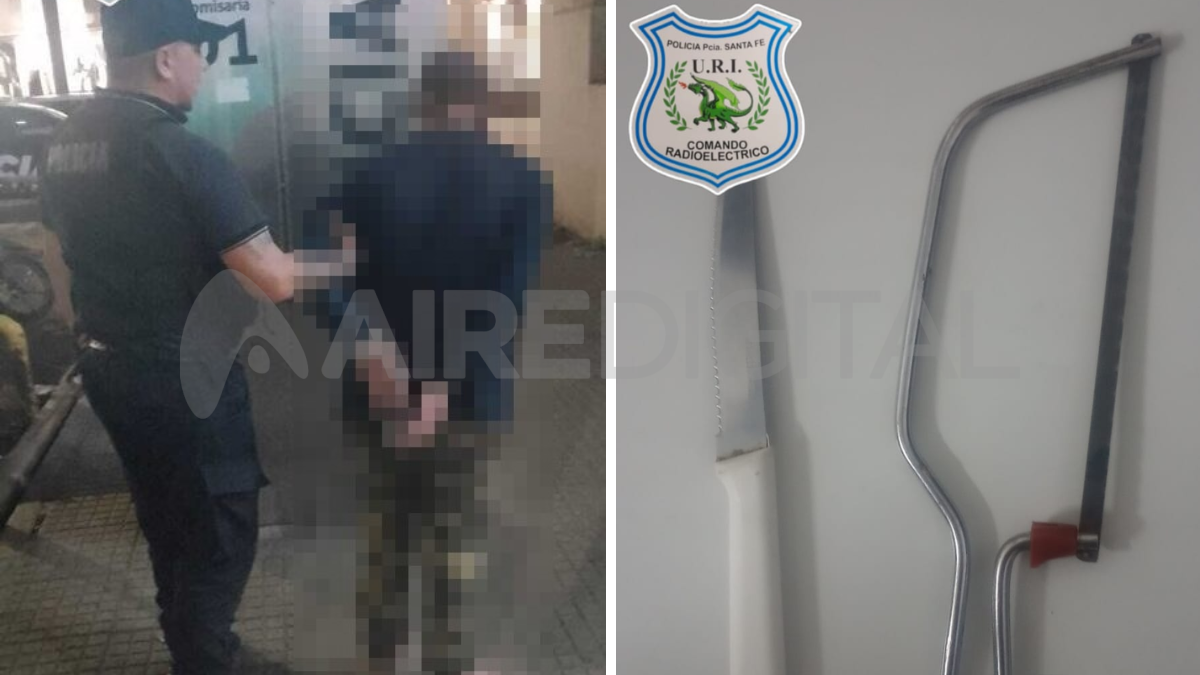 Detuvieron a un ladrón que intentaba cometer un robo en un negocio de Santa Fe