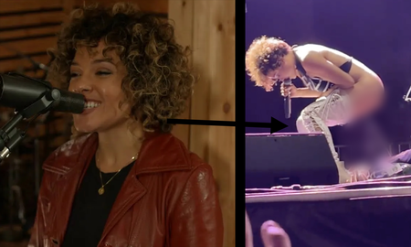 La líder y cantante de la banda Brass Against, Sophia Urista, fue viral en las redes sociales por el hecho insólito. Luego, salió a disculparse. &nbsp;