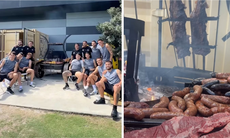 El Inter Miami de Lionel Messi y Facundo Farías con asado y música. El Inter Miami de Lionel Messi y Facundo Farías con asado y música.