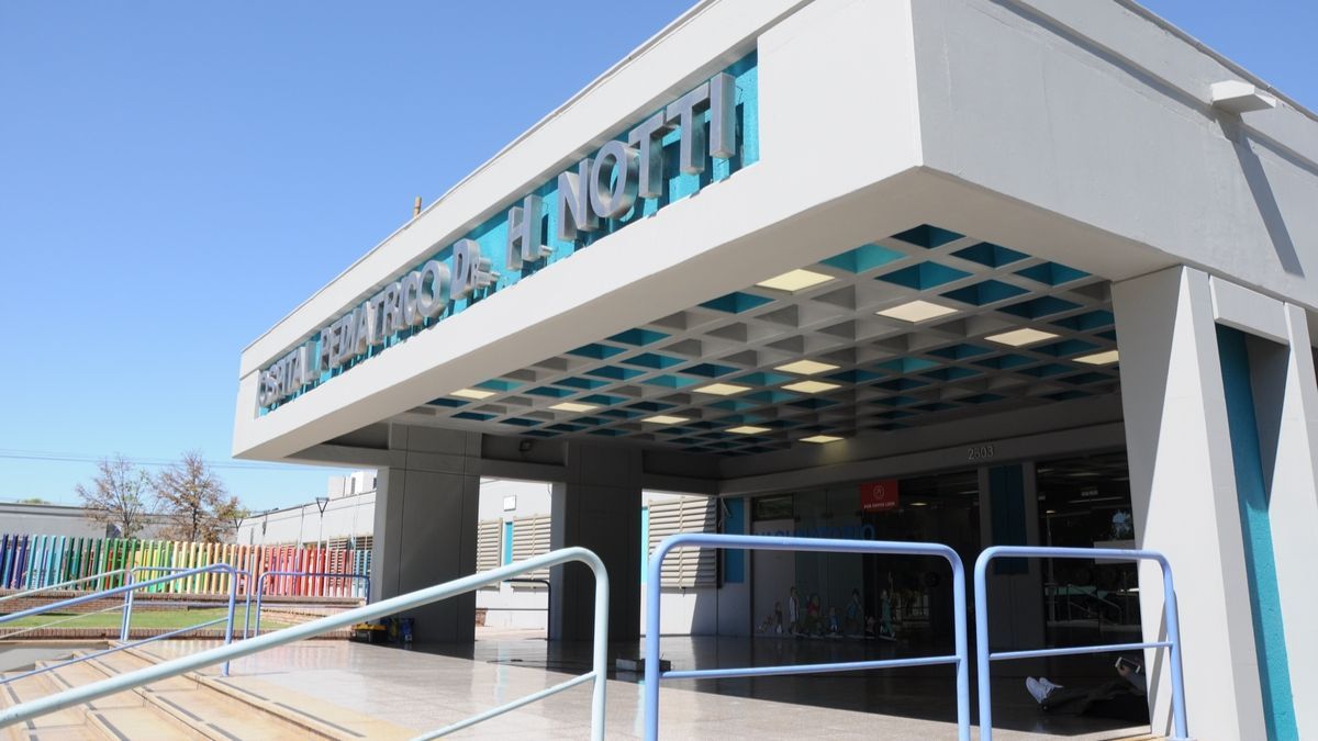 Tras el accidente la niña fue tratada en el hospital Notti de Mendoza.