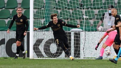 Sin Lionel Messi, Barcelona venció al Elche y quedó tercero en LaLiga de España