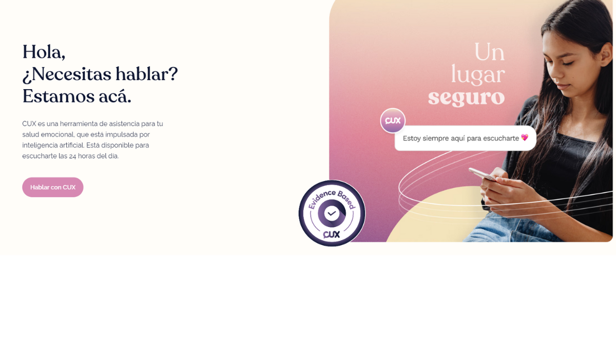 La aplicación CUX, que promete brindar atención y contención psicológica, generó malestar entre los profesionales de la salud mental. 