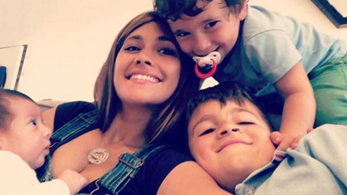La foto navideña que publicó Antonella Roccuzzo de su hijo Mateo