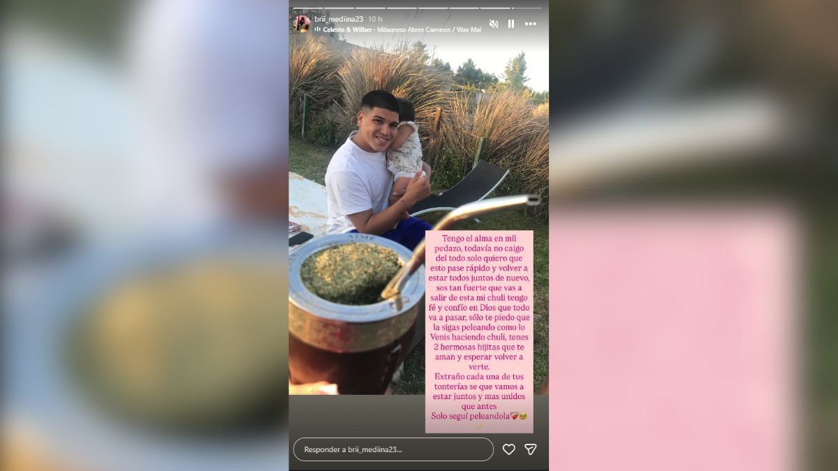 La tierna publicación que le dedicó Brisa a su hermano Thiago Medina. La tierna publicación que le dedicó Brisa a su hermano Thiago Medina.