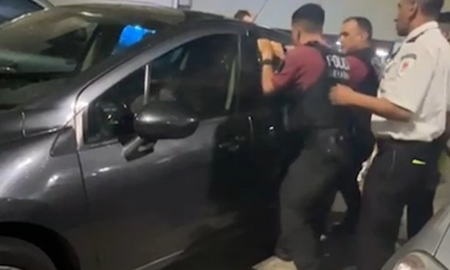 El dramático momento fue registrado en video. El dramático momento fue registrado en video.