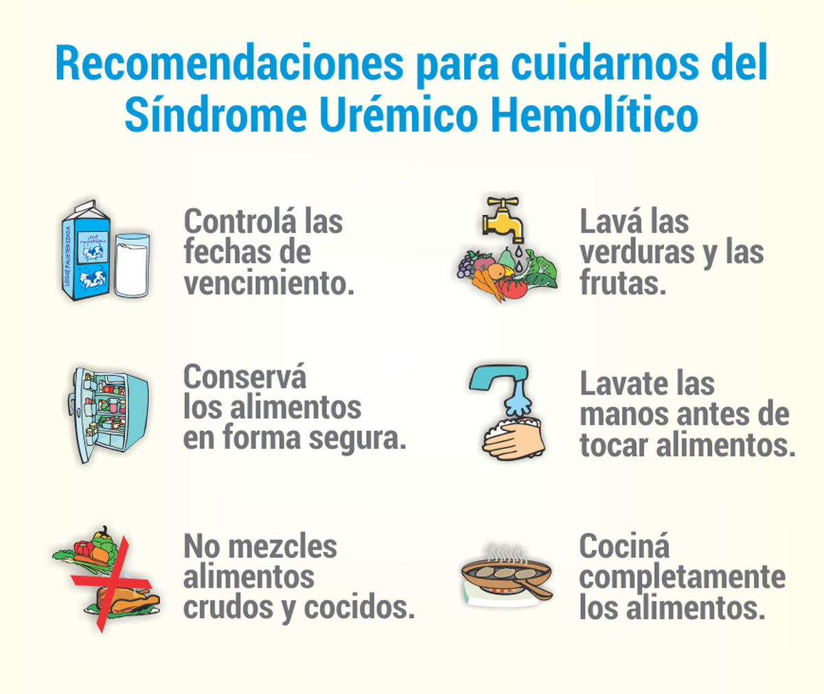 Consejos preventivos contra el Síndrome Urémico Hemolítico. Consejos preventivos contra el Síndrome Urémico Hemolítico.