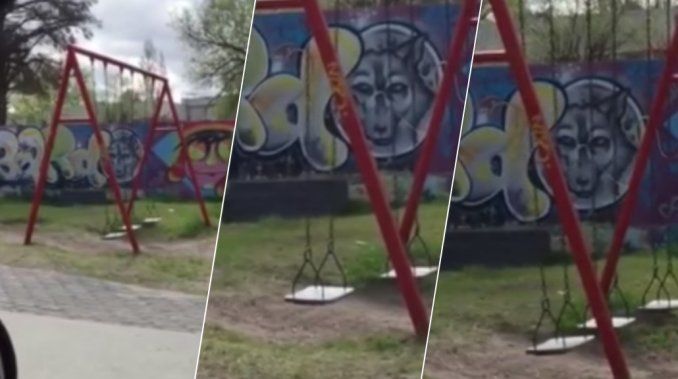 Misterio por la hamaca “fantasma” que se mueve sola