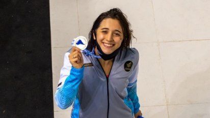 Delfina Pignatiello se quedó con la medalla dorada en los 800 metros libres