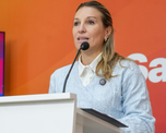 Virginia Coudannes, vocera del Gobierno provincial. Virginia Coudannes, vocera del Gobierno provincial.