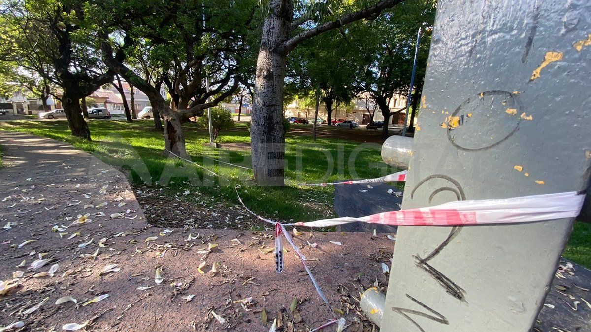 El hallazgo se dio a metros de un cruce peatonal que tiene la Plaza Escalante.