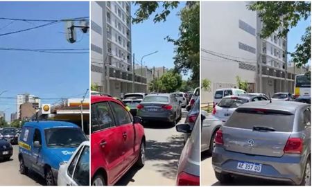 El tránsito estuvo congestionado este miércoles en ese punto neurálgico de la ciudad de Santa Fe. El tránsito estuvo congestionado este miércoles en ese punto neurálgico de la ciudad de Santa Fe.