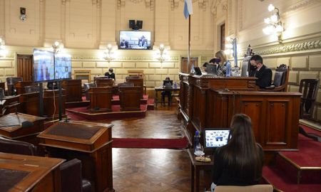 La presidenta del Senado y vicegobernadora, Alejandra Rodenas, presente en la Legislatura. La presidenta del Senado y vicegobernadora, Alejandra Rodenas, presente en la Legislatura.