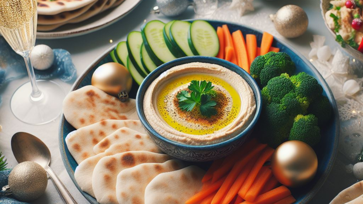 Hummus de garbanzo para Navidad la receta más sencilla y rica
