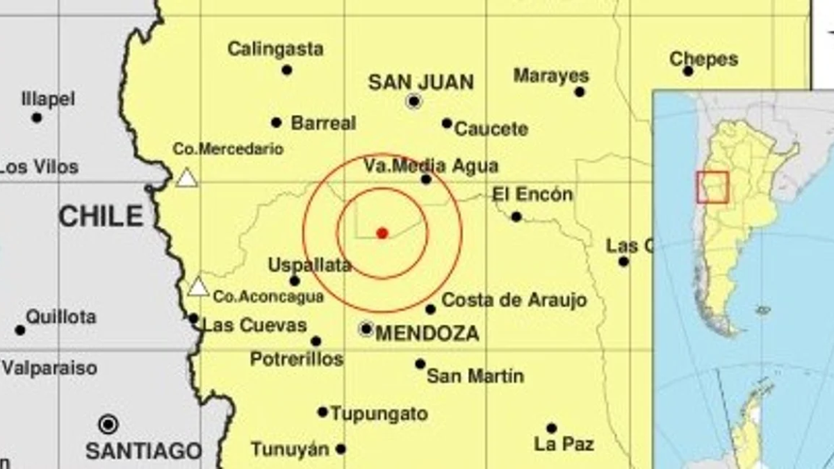 El sismo también se sintió en San Juan. No se reportaron daños ni víctimas. El sismo también se sintió en San Juan. No se reportaron daños ni víctimas.