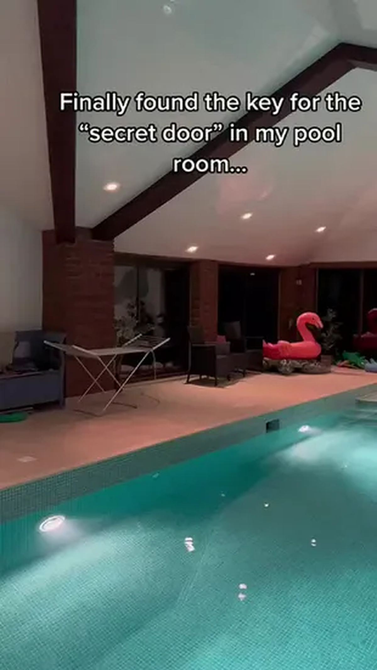 El lugar secreto que encontró una usuaria de TikTok en su lujosa casa.