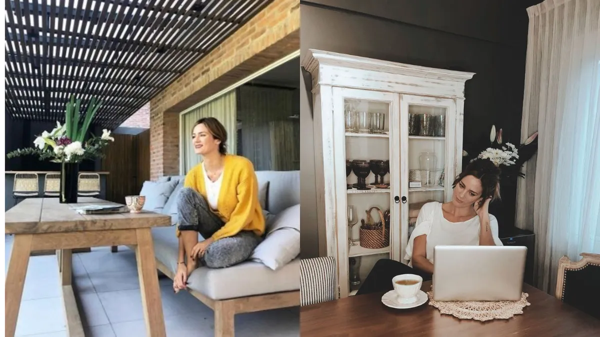 Paula Chaves y Pedro Alfonso viven en una amplia vivienda.