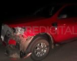 Una camioneta Pick Up Ford Ranger DC, color rojo conducida por un joven de 18 años oriundo de la localidad Cacique Ariacaiquín, departamento San Javier, impactó con un vacuno Una camioneta Pick Up Ford Ranger DC, color rojo conducida por un joven de 18 años oriundo de la localidad Cacique Ariacaiquín, departamento San Javier, impactó con un vacuno