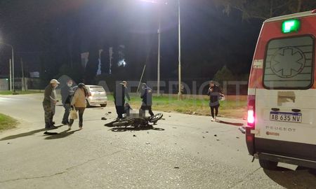 El conductor de la moto 110 cc. falleció en el acto. El conductor de la moto 110 cc. falleció en el acto.