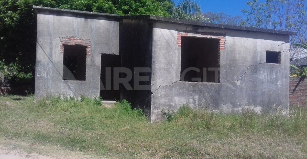 La víctima fue rescatada de esta casa abandonada en Helvecia.