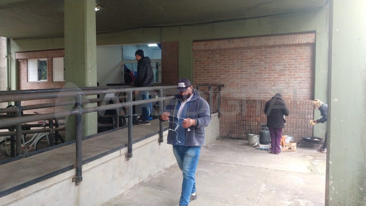 Los manifestantes piden módulos alimenticios.