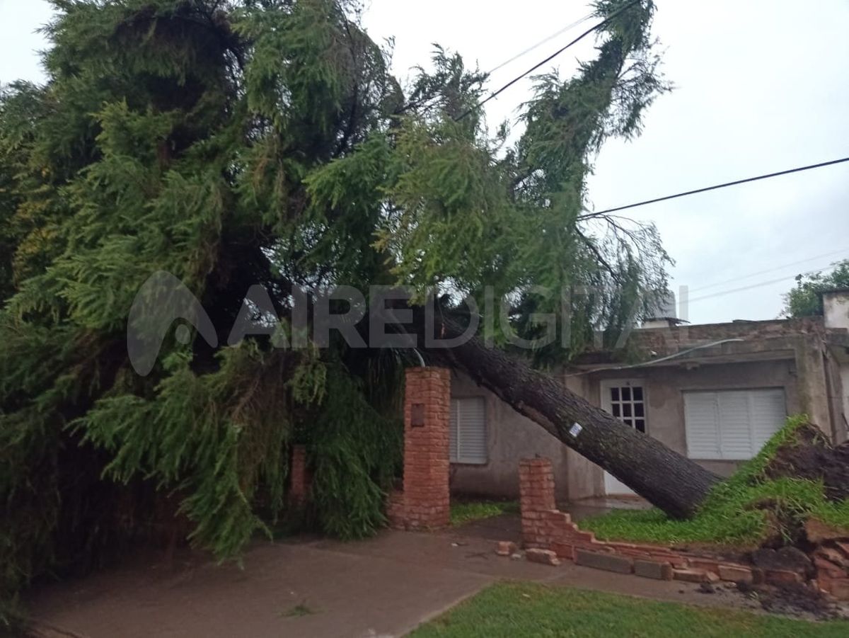 Foto del temporal en Casilda. Foto del temporal en Casilda.