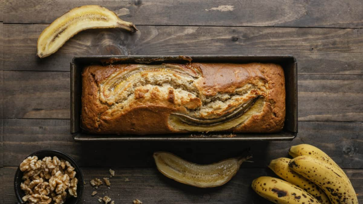 Pan de banana sin azúcar ni manteca: la receta húmeda y fácil