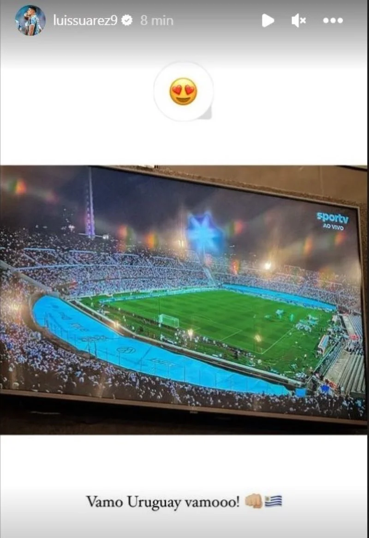 El posteo de Luis Suárez mientras Lionel Messi superar su récord. El posteo de Luis Suárez mientras Lionel Messi superar su récord.