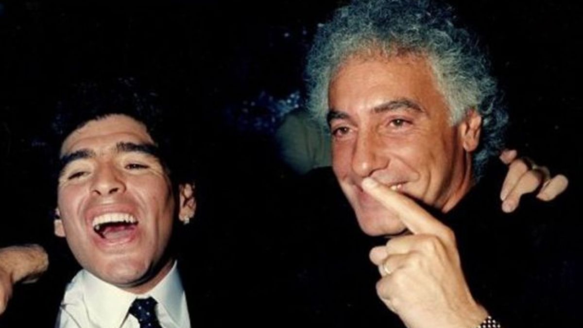 Guillermo Coppola y Diego Maradona